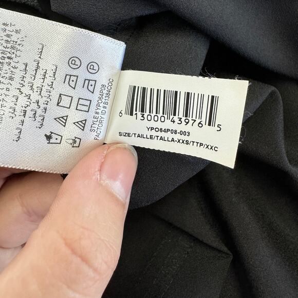 BCBGMaxAzria Dress Womens XX Small Black Ruffle Sleeve Mini Shift LBD - Picture 7 of 10